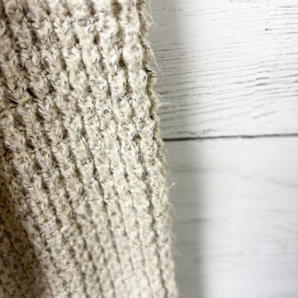 Wind River Chunky Waffle Knit Turtleneck Oatmeal XL - Neutral Cozy Sweater - Picture 8 of 9
